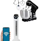 Combo Ventilador De Torre Wifi  Con  Batidora Planetaria De Doble Gancho