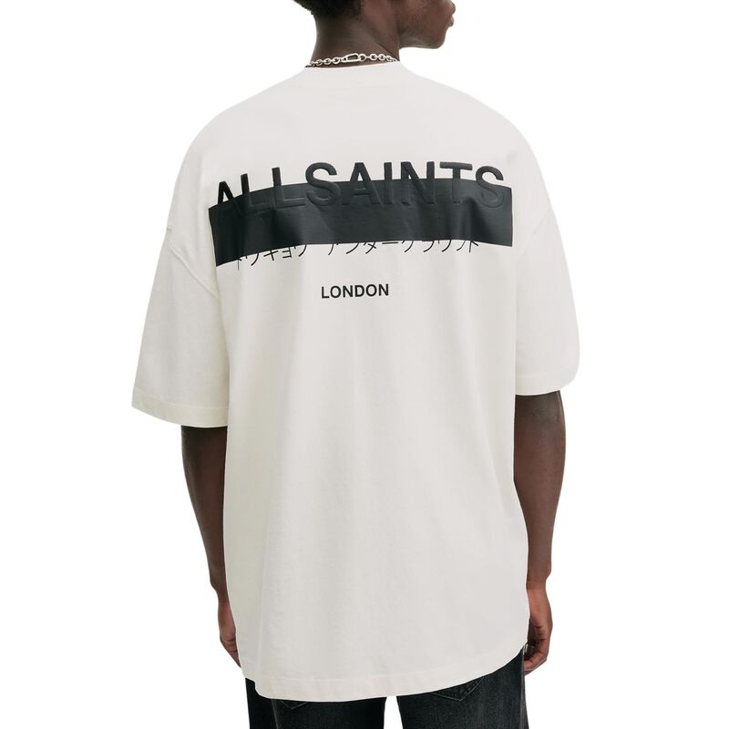 Camiseta AllSaints Redact Cuello Redondo Blanco... image number null