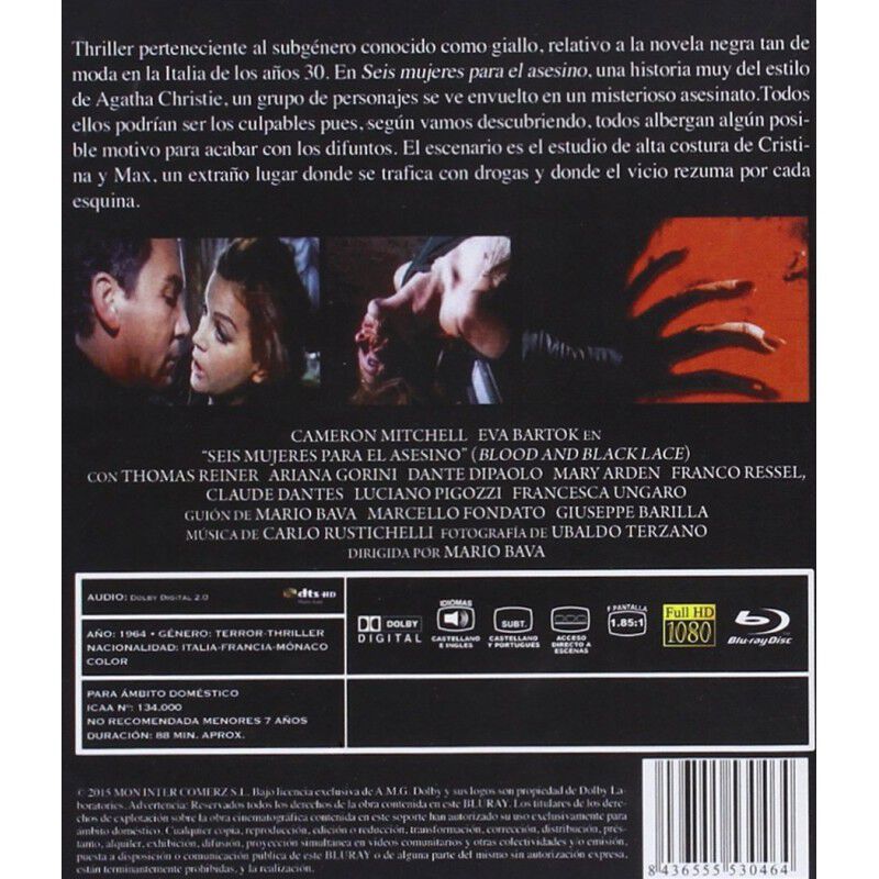 Seis Mujeres Para El Asesino (blu-ray) image number null