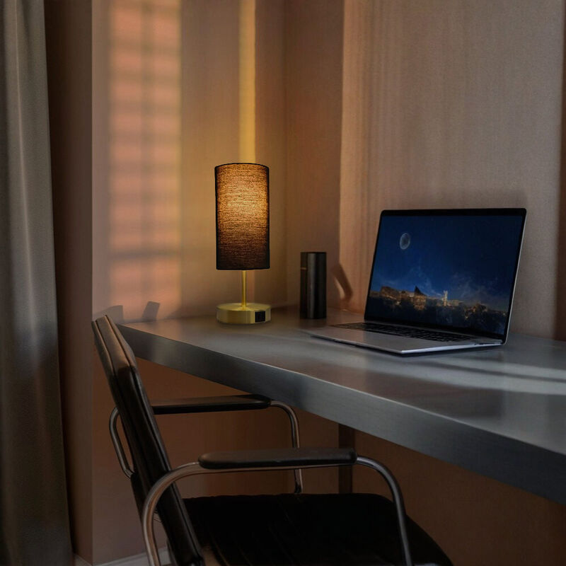 L&aacute;mpara de Mesa MIL LUCES STELLA Dorada - Encen... image number null