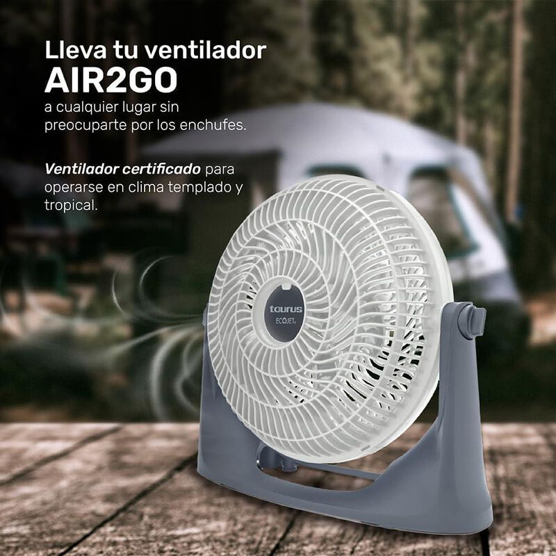 VENTILADOR INALAMBRICO TAURUS AIR2GO 10 PUL 3 V... image number null