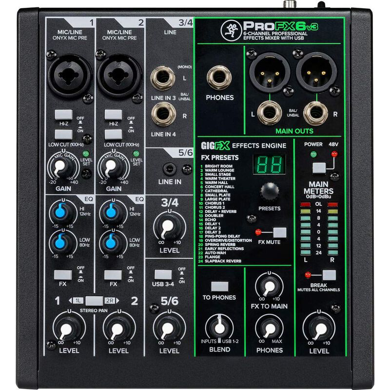 Mezclador Mackie Profx6v3 De 6 Canales Con Usb ... image number null