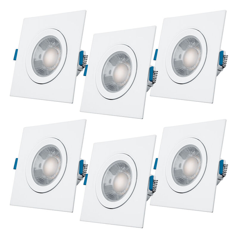 Pack de 6 spots Aksi 3W Cuadrado LED Empotrable... image number null