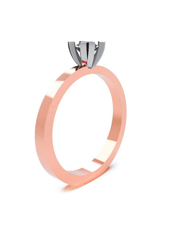 Anillo de Compromiso de 10K con Circonia Talla ... image number null