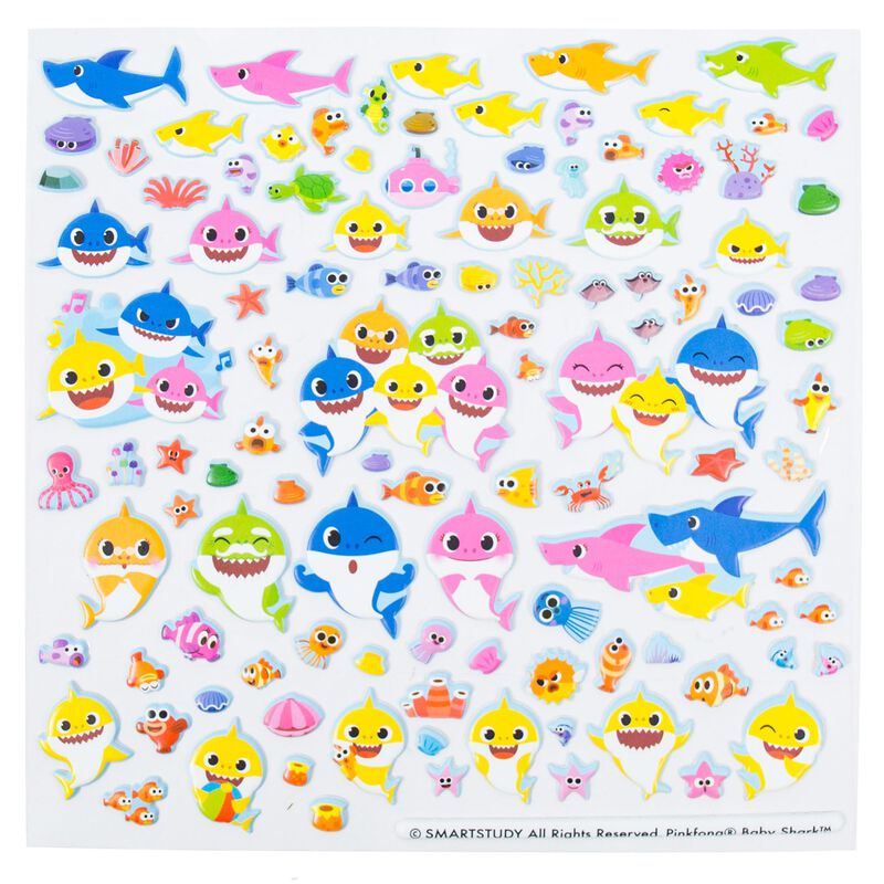 Sticker Play Set Baby Shark 100 Pegatinas Hinch... image number null