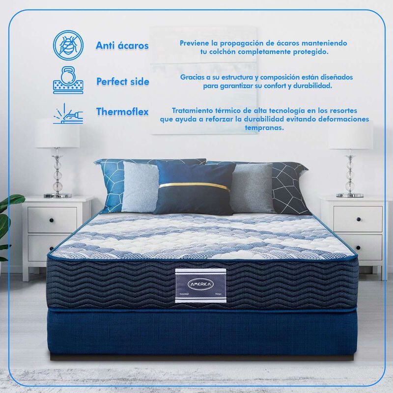 Colchón América Queen Size Kenya Firme image number null