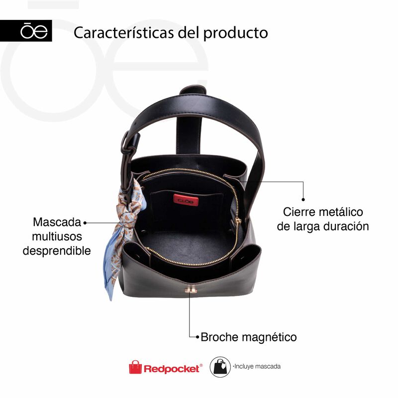 Bolsa Briefcase Mediana Con Mascada Color Amari... image number null