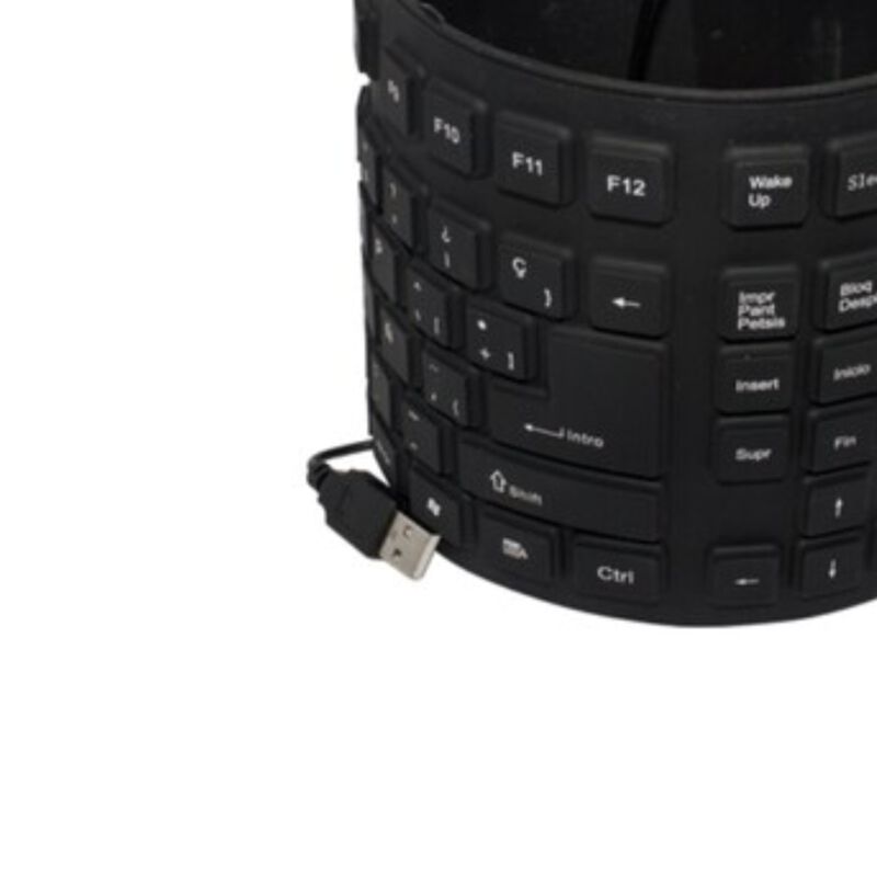 Teclado Alámbrico Fussion KB-2006 Flexible Negr... image number null