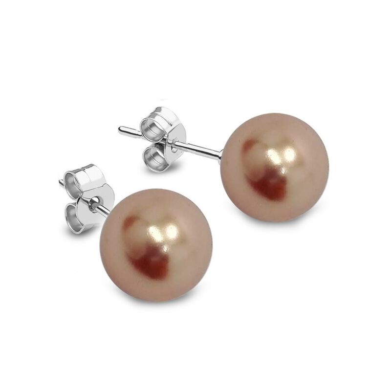 Collar y Aretes Perlas de cristal creciente con... image number null