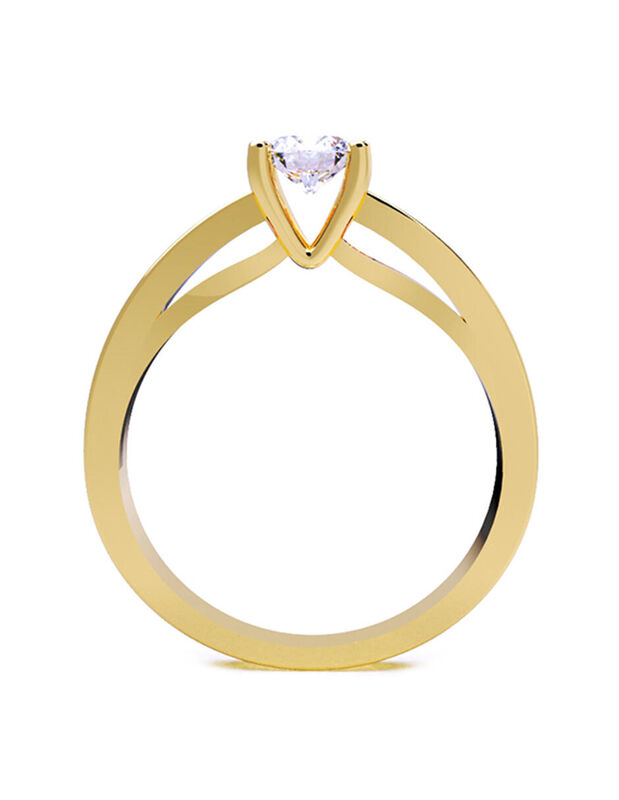 Anillo de Compromiso de 14K con Diamante de Lab... image number null