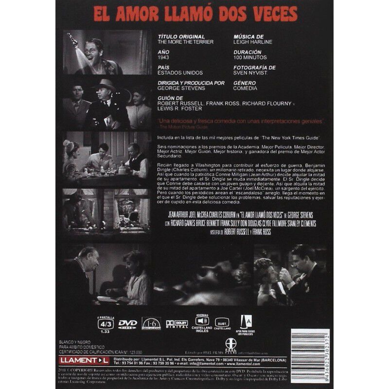 El Amor Llamo Dos Veces [dvd] image number null
