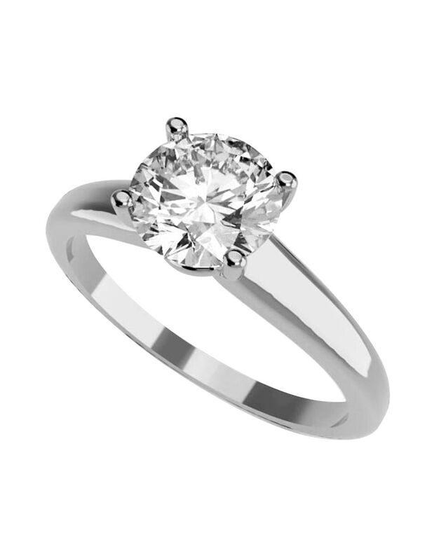 Anillo de Compromiso en Oro de 14K con Circonia... image number null