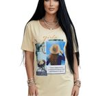 Blusa Casual Estampada Malabis Bl-1042 Beige