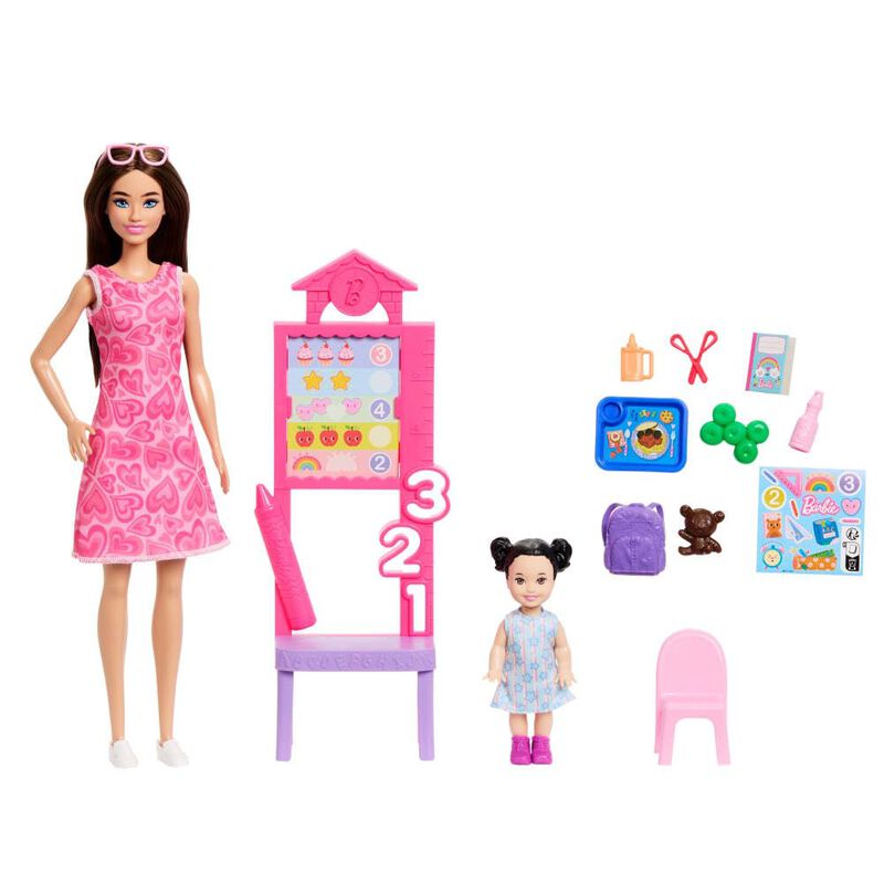 Set De Juego Barbie Profesora Con Mu&ntilde;eca De Mod... image number null