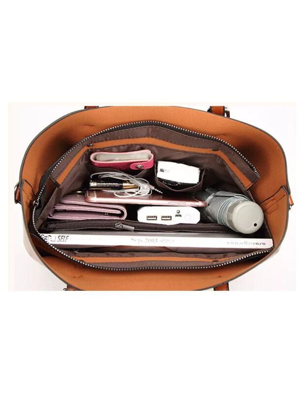 Bolsa Tote Pink Brule Universal De Cuero Para M... image number null