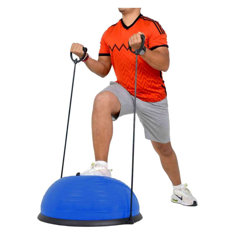 Pelota Azul Tipo Bosu Yoga Terapia Gym + Tapete... image number null