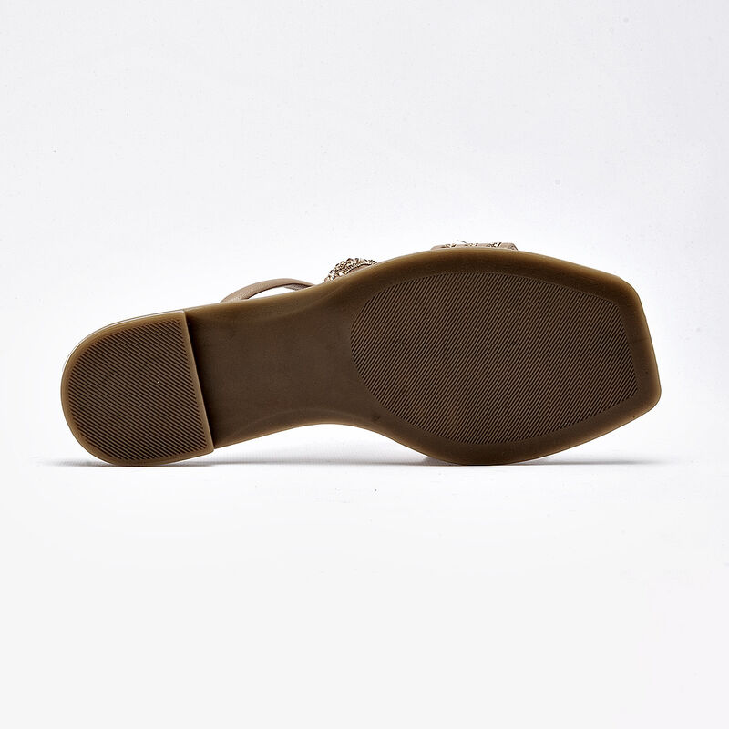 Ks sandalia piso para mujer beige dorado cod 14... image number null