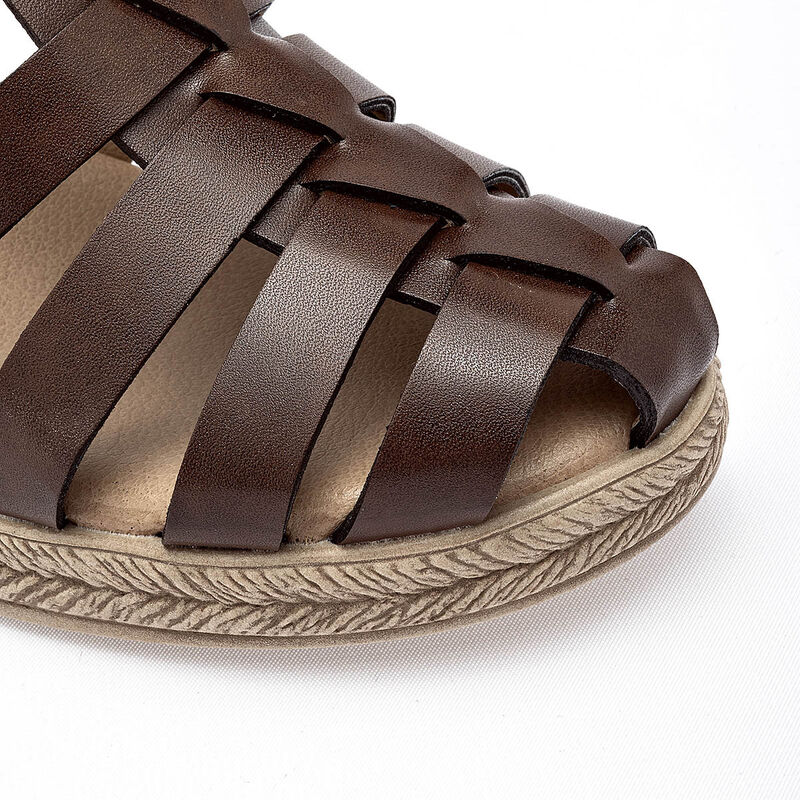 Tristanni shoes sandalia cu&ntilde;a para mujer caf&eacute; c... image number null
