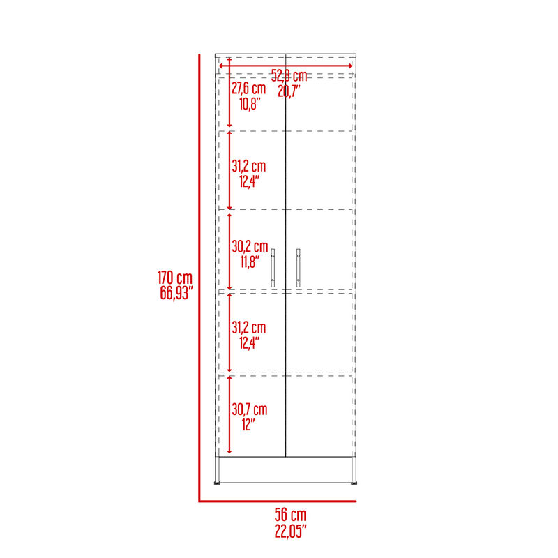 Alacena Multiusos 170 Blanco Virtual Muebles image number null