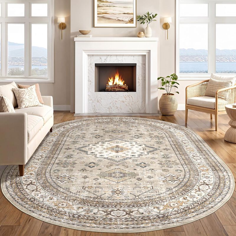 Alfombra De &Aacute;rea Cotiled 244 &times; 305 cm Beige Lav... image number null