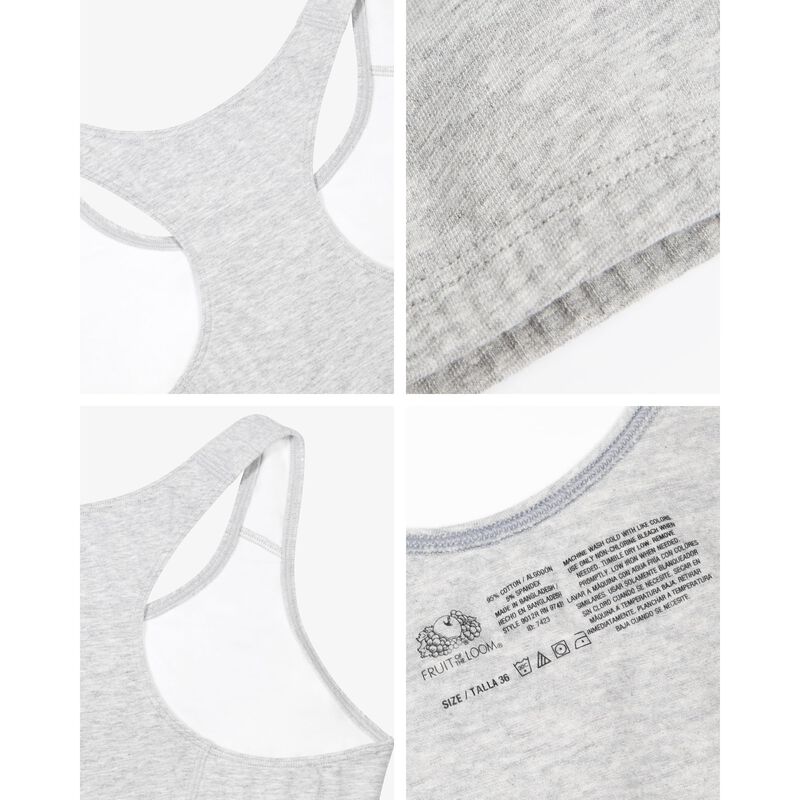 Sost&eacute;n Fruit Of The Loom Pack De 9 Racerback Si... image number null