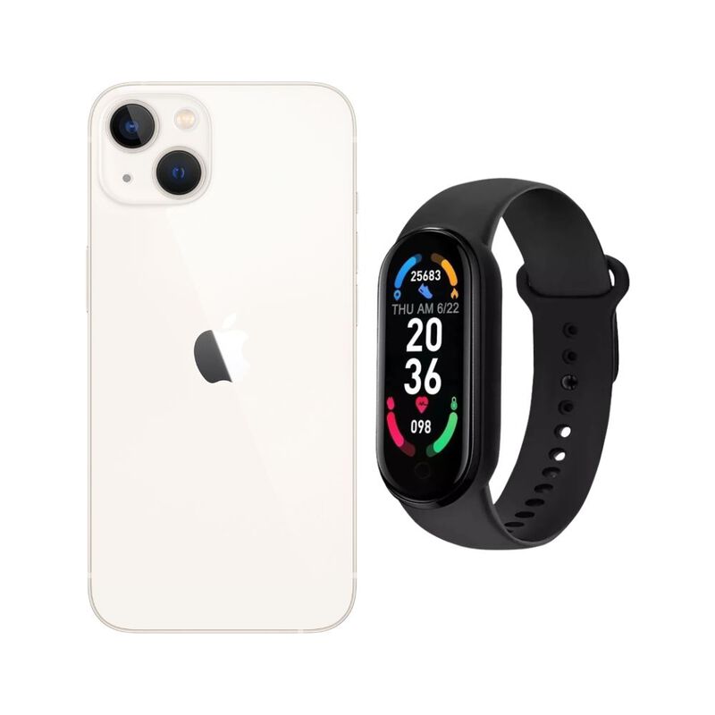 iPhone 13 Mini 128GB Blanco Reacondicionado m&aacute;s... image number null