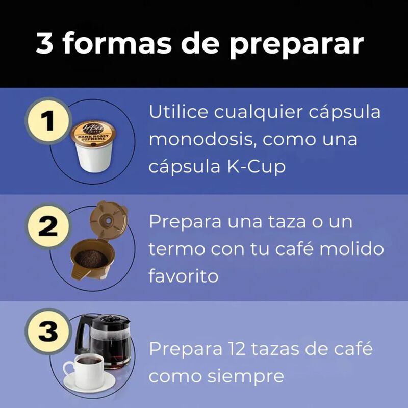 Cafetera Hamilton Beach Flex Brew 3 En 1 C&aacute;psul... image number null