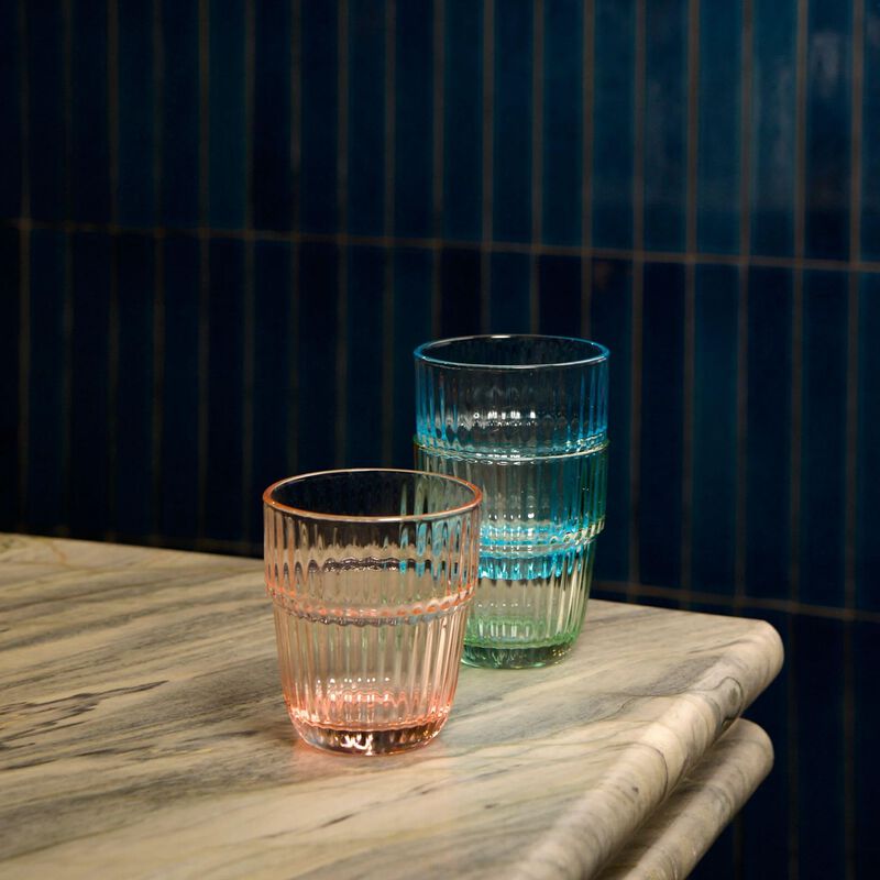 Vaso De Vidrio Bormioli Rocco 300 ml Azul Hielo... image number null