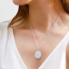 Medalla de Virgen de Plata Chica Con Cadena