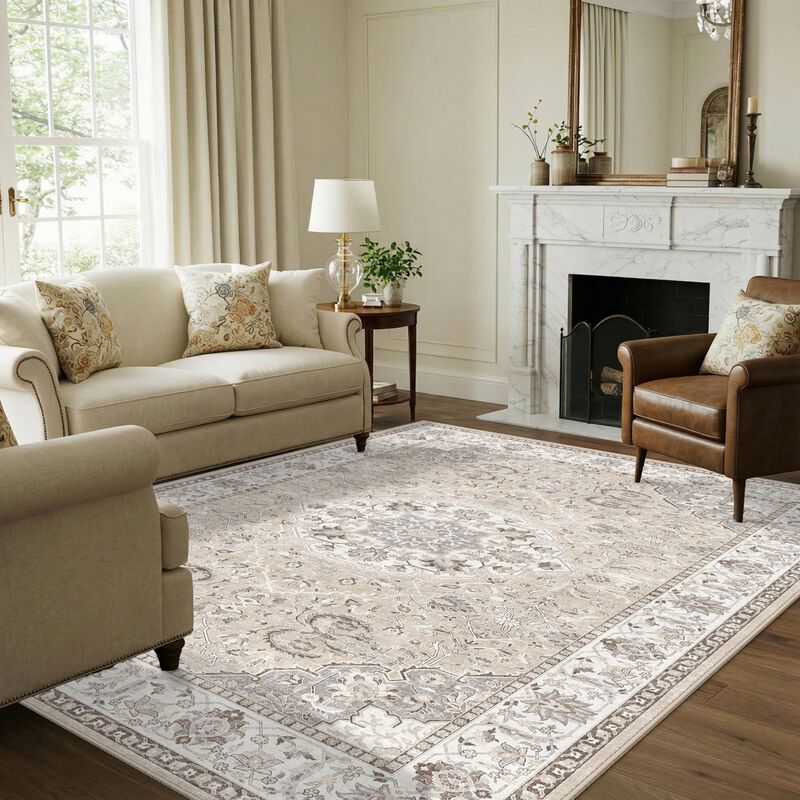 Alfombra Hy Hao Yun Lai 183 &times; 274 cm Beige Lava... image number null
