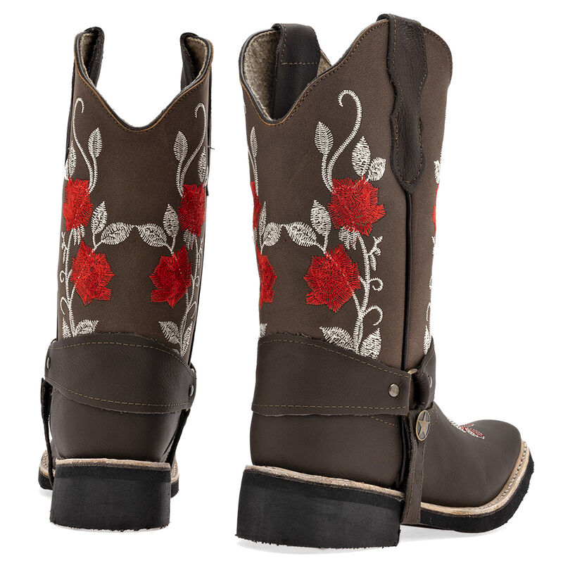 Risel Bota con peluche para mujer caf&eacute; blanco r... image number null