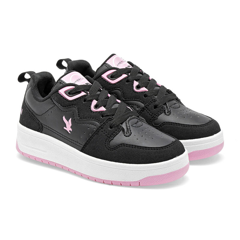 American Fire Tenis Urbano Negro Para Ni&ntilde;a 1465... image number null