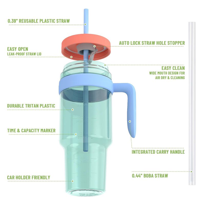 Vaso Cafezi De 1500 ml De Pl&aacute;stico Tritan Con P... image number null
