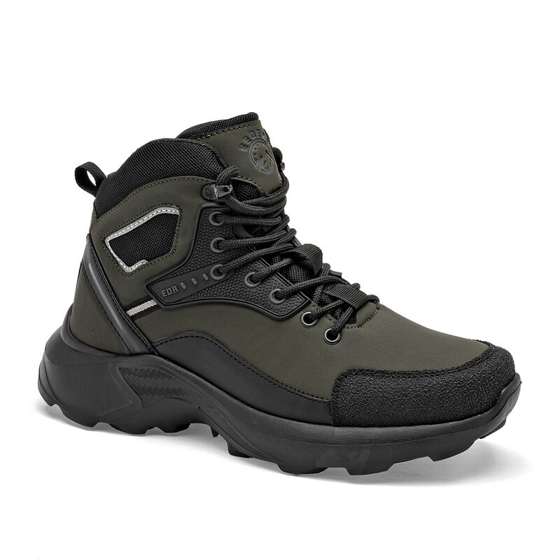 Eeder'S bota industrial para hombre olivo negro... image number null
