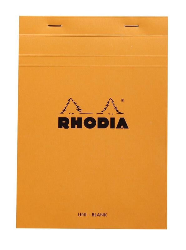 Bloc De Notas Rhodia No16 A5 Liso Blank Naranja image number null