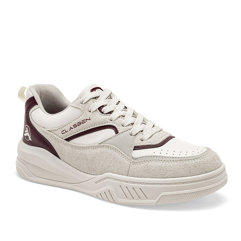 Clasben Tenis urbano para hombre. Late vino gri... image number null