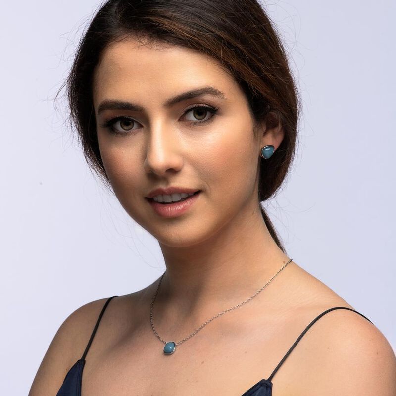 Aretes Acero Inoxidable Mujer Cuarzos, Regalos ... image number null