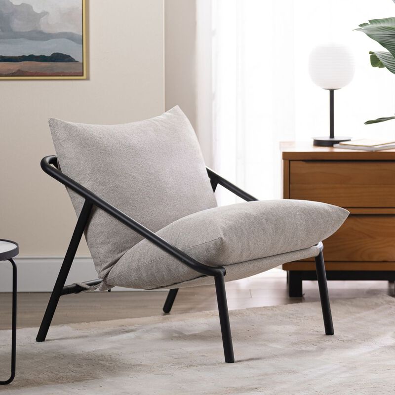 Zinus | Silla De Metal Zinus Ada Con Cojines De... image number null