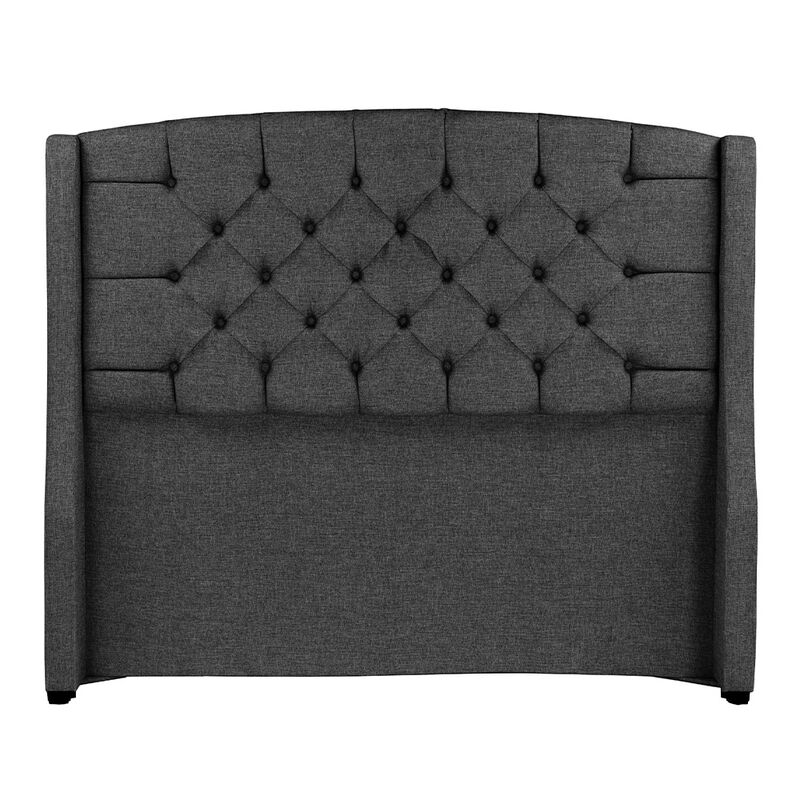 Cabecera Queen Size Dicasa Sitka Gris Oscuro image number null