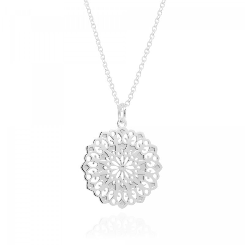 Dije Gerbera de Plata con Cadena Incluida image number null