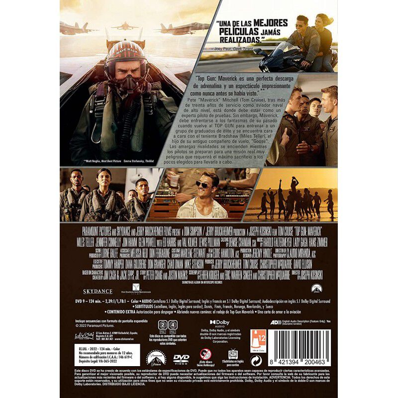Top Gun: Maverick [DVD] (2022) image number null