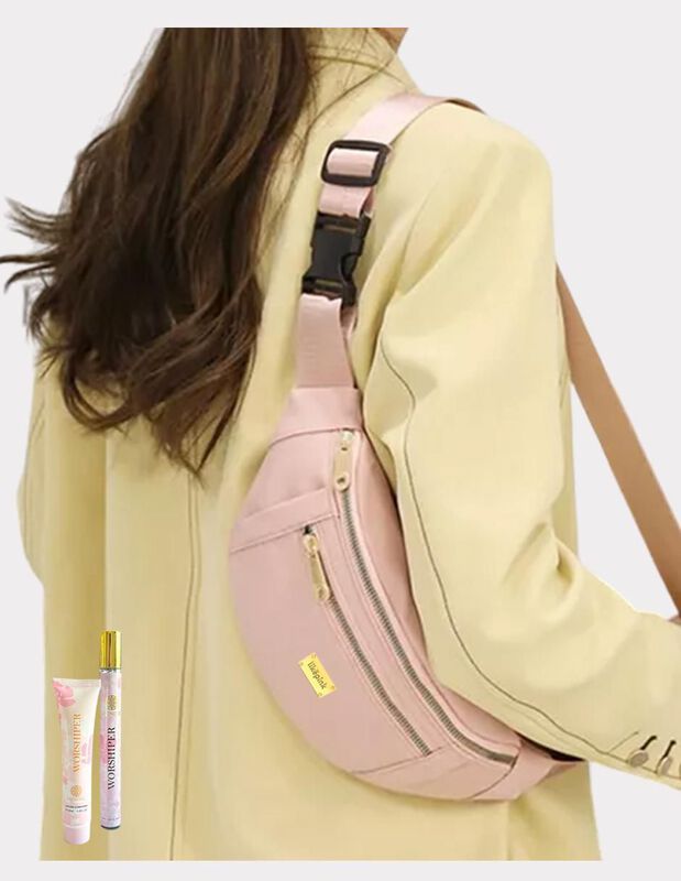 Bolsa Bandolera Pink Brule Serenidad Natural Pa... image number null