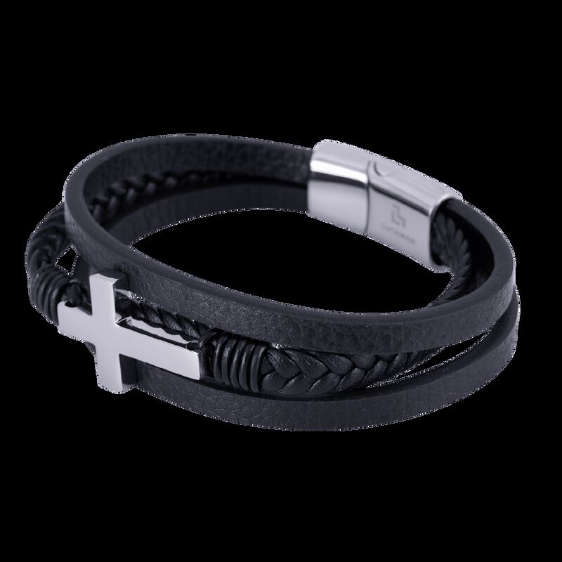 Pulseras Hombre, Brazalete Acero Inoxidable, Re... image number null