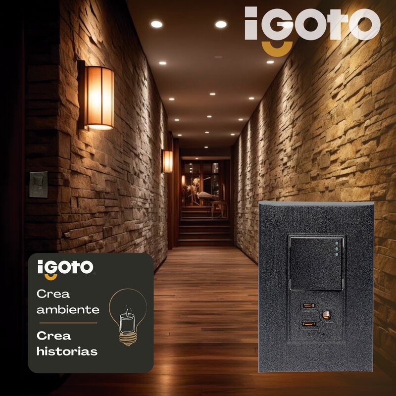 10 Pack Placa de 3 M&oacute;dulos Apagador y contacto ... image number null