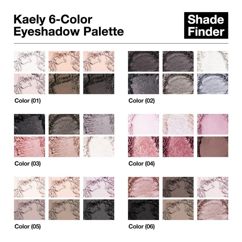 Paleta De Sombras Kaely 6 Colores Mate Y Con Br... image number null