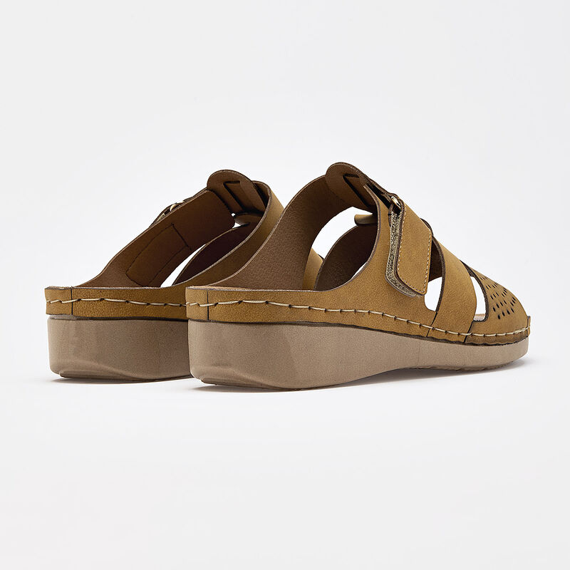 Via Moda sandalia cu&ntilde;a para mujer amarillo cod ... image number null