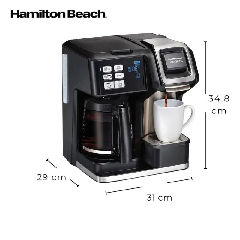 Cafetera Hamilton Beach Flex Brew 3 En 1 C&aacute;psul... image number null