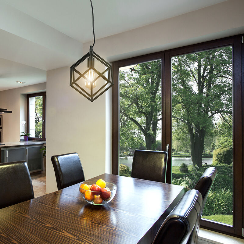 L&aacute;mpara Colgante Acero Negro 8.5w 100v image number null