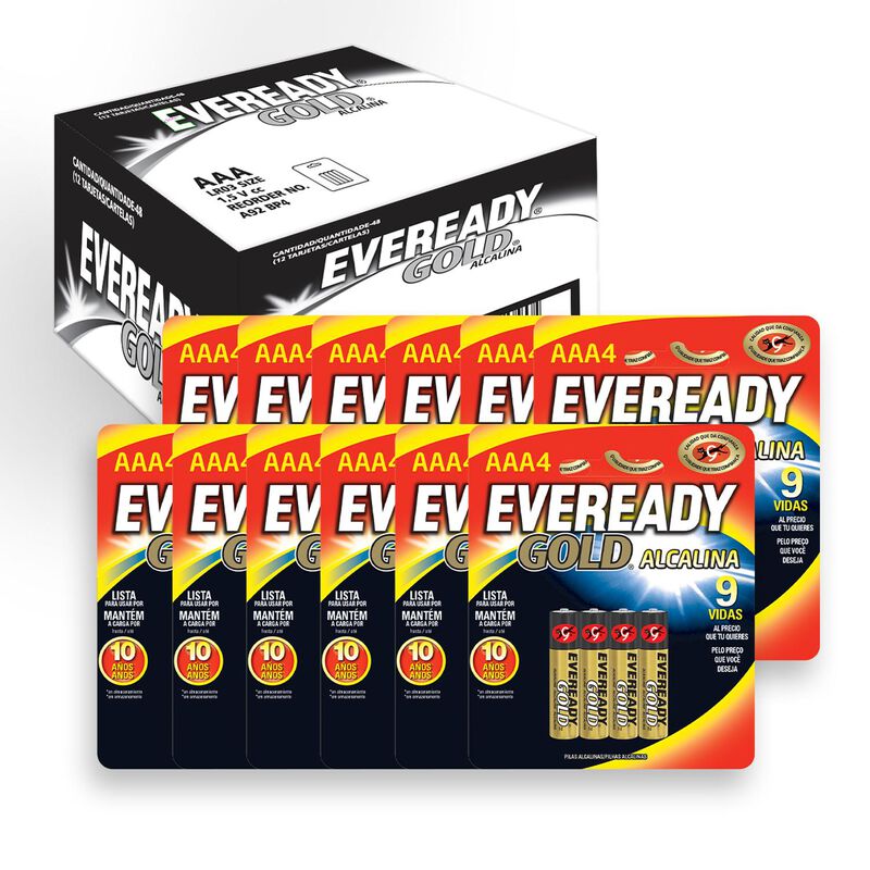 Pila Eveready Gold Aaa Alcalina Blister 48 Unid... image number null