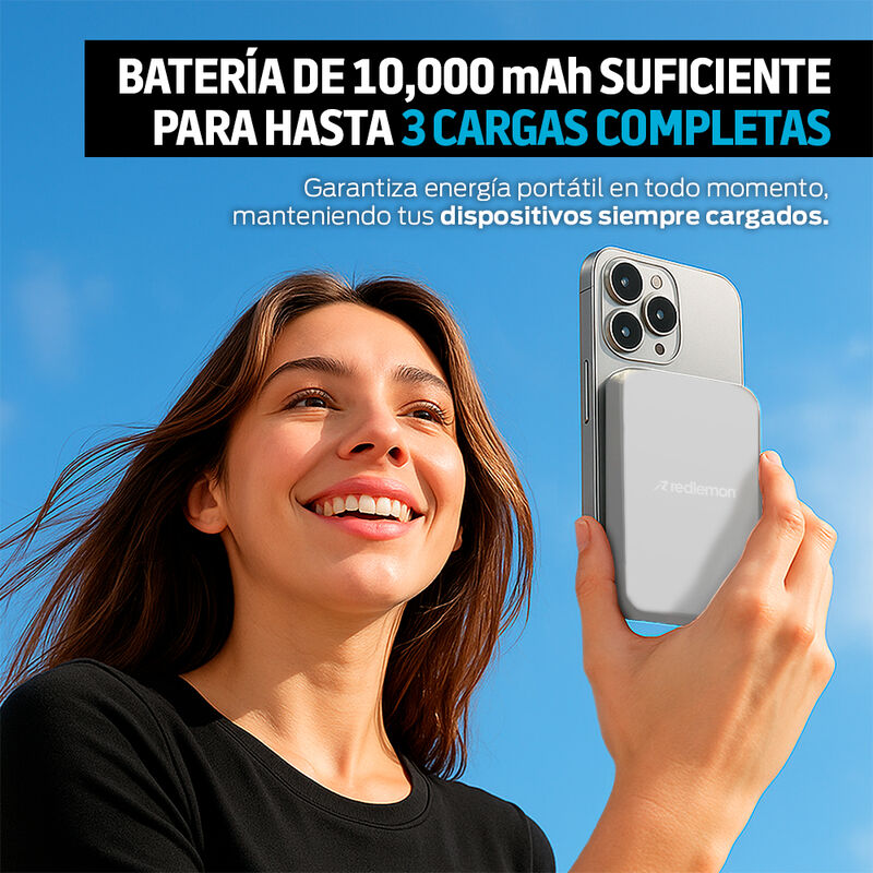 Power Bank Inalámbrico Magnético de 10,000 mAh ... image number null